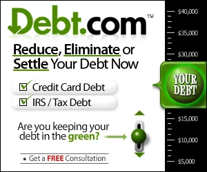 Debt.com Banner Ad Example