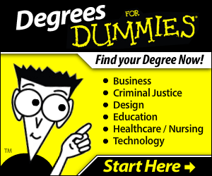 Degrees For Dummies Banner Ad Example