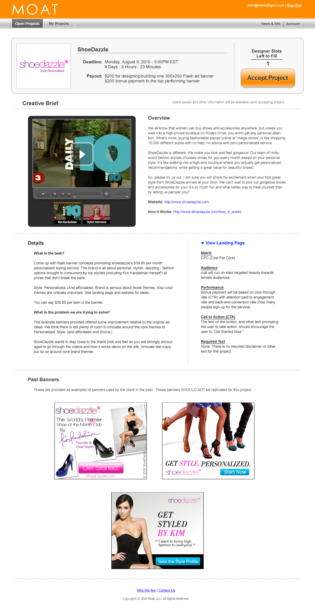 Moat Website Example