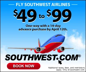 Southwest Airlines Banner Ad Example