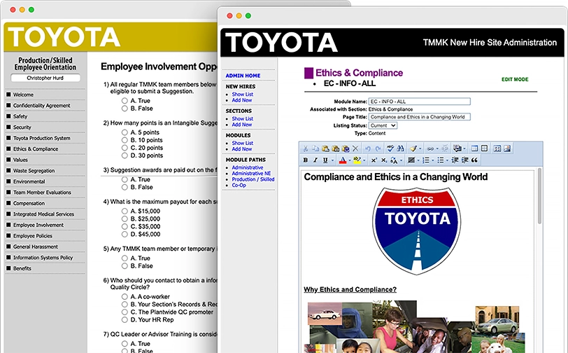 Toyota New Hire Orientation Example